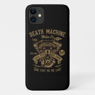 Death Machine Harley Motor Ride Fast of Die Last iPhone 11 Hoesje