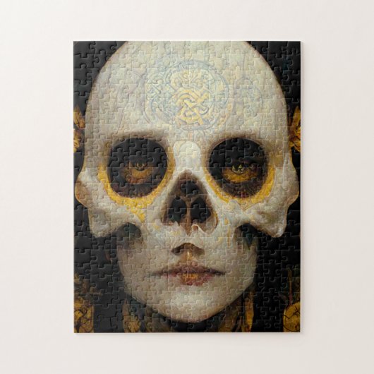 Death Mask Fantasy Sci-Fi Art Legpuzzel (Verticaal)
