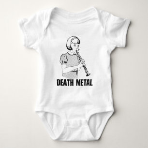 Death Metal Funny Music Genre Heavy Metal Humor Romper