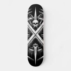 Death Metal Headbanger - Heavy MetalHeads Skateboard