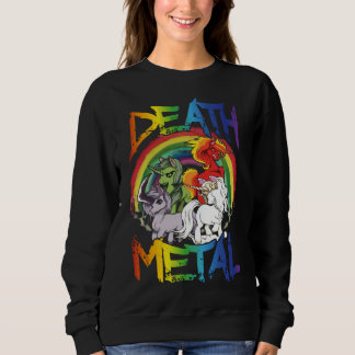 Death Metal  Rainbow Unicorn Apocalypse Trui