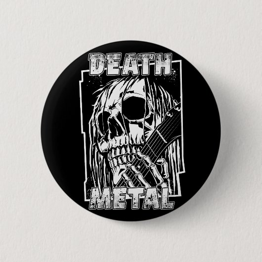 Death Metal Ronde Button 5,7 Cm (Voorkant)