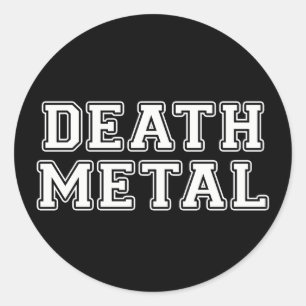 Death Metal Ronde Sticker