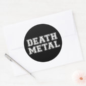 Death Metal Ronde Sticker (Envelop)