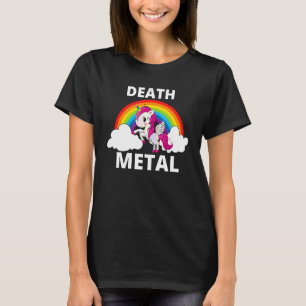 Death Metal Unicorn Rainbow Heavy Metal T-shirt