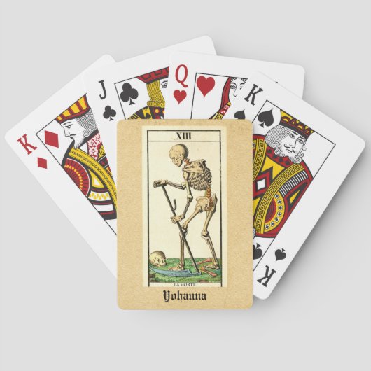 Death Morte Custom Skeleton Pokerkaarten (Achterkant)