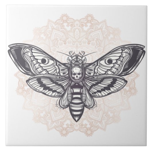 Death Moth Tegeltje (Voorkant)