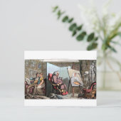 Death Peint une carte postale Portrait (Debout devant)