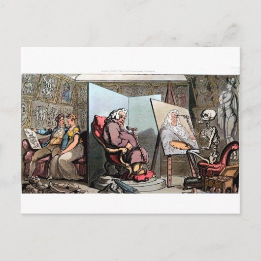 Death Peint une carte postale Portrait (Devant)