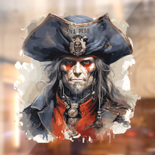 Death Pirate Window Cling Raamsticker