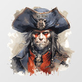 Death Pirate Window Cling Raamsticker (Vel)