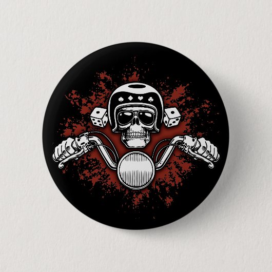 Death Rider - Dice Ronde Button 5,7 Cm (Voorkant)