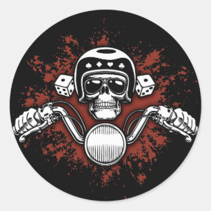 Death Rider - Dice Ronde Sticker