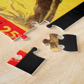 Death Rides de Night westerne boekomslag Legpuzzel (Zijkant)