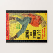 Death Rides de Night westerne boekomslag Legpuzzel (Horizontaal)