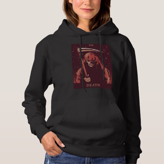 Death Tarot Card Hoodie (Voorkant)