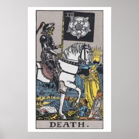 Death Tarot Kaart Poster (Voorkant)