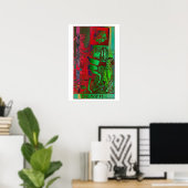 Death Tarot Kaart Psychedelic Poster (Thuiskantoor)