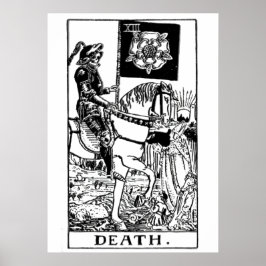 Death Tarot Kaart Wall Art Poster