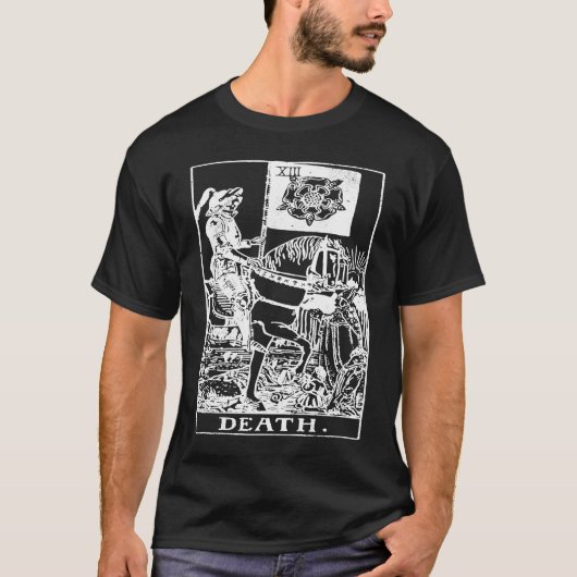 Death Tarot Kaart XIII  ontwerp T-shirt (Voorkant)