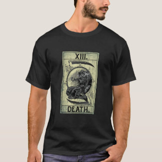 DEATH TAROT KAART XIII SHIRT PSYCHO OCCULT T-SHIRT