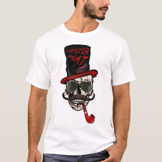 Death Tate of hipster crane skull bbe moust T-shirt