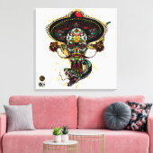 Death Tete G-Skulls Renegade series 4 of 12 Canvas Afdruk (Insitu (Woonkamer))