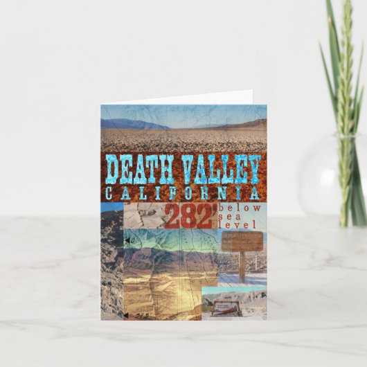 Death Valley, CA: 282' onder het Zee - Notecard Kaart (Voorkant)