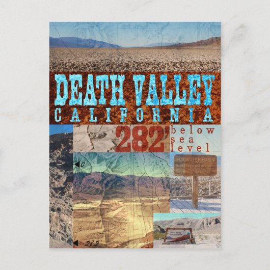 Death Valley, CA: 282' onder Zee - Briefkaart (Voorkant)