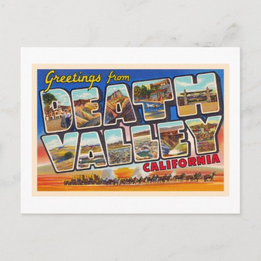 Death Valley California CA Large Letter Briefkaart (Voorkant)