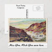 Death Valley, Californië Briefkaart (Voorkant / Achterkant)
