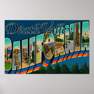 Death Valley, Californië - grote letterscènes 2 Poster