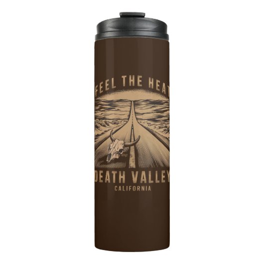 Death Valley Californië voelt de hitte Thermosbeker (Voorkant)