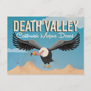Death Valley Cartoon vintage reisposter Briefkaart