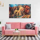 Death Valley Mountains Canvas Afdruk (Insitu (Woonkamer))