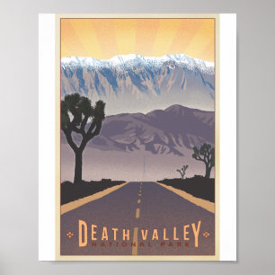 Death Valley Nationaal Park Litho Kunstwerk Poster