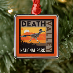 Death Valley Nationaal Park Roadrunner Metalen Ornament