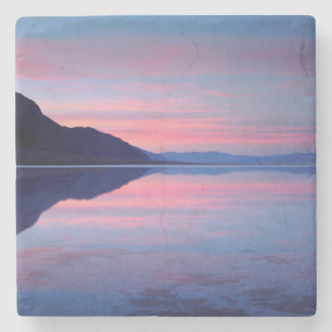 Death Valley National Park. Badwater bij zonsopgan Stenen Onderzetter