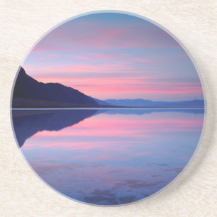 Death Valley National Park. Badwater bij zonsopgan Zandsteen Onderzetter