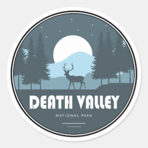 Death Valley National Park Herten Ronde Sticker