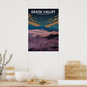 Death Valley National Park Minimal Travel Poster (Cuisine)