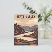 Death Valley National Park retro Briefkaart (Staand voorkant)