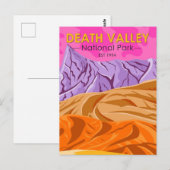 Death Valley National Park Sand Dunes Briefkaart (Voorkant / Achterkant)