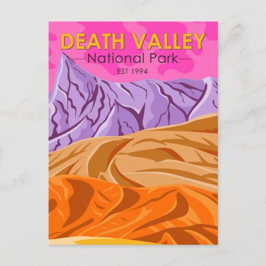 Death Valley National Park Sand Dunes Briefkaart (Voorkant)
