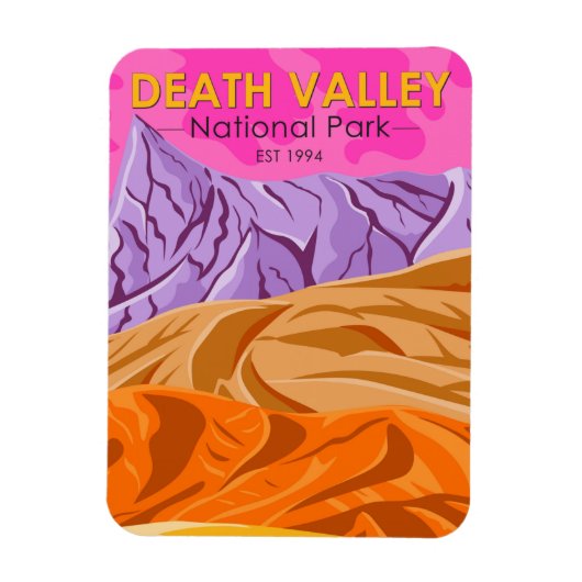 Death Valley National Park Sand Dunes  Magneet (Verticaal)
