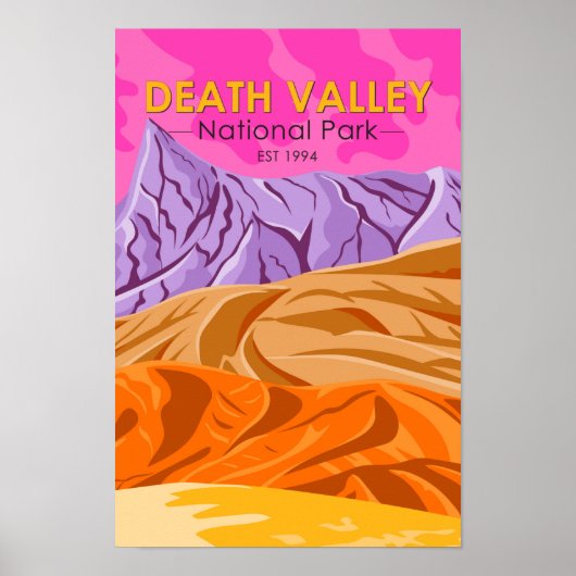 Death Valley National Park Sand Dunes  Poster (Voorkant)