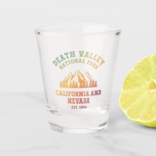 Death Valley National Park USA Gradient Shot Glas (Voorkant)