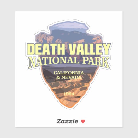 Death Valley NP (pijlpunt) Sticker (Vel)