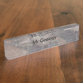 Death Valley Rocks Science Teacher Name Bord Naambordje (Zijkant)