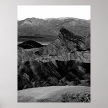 Death Valley Zabriskie Point Black White Foto